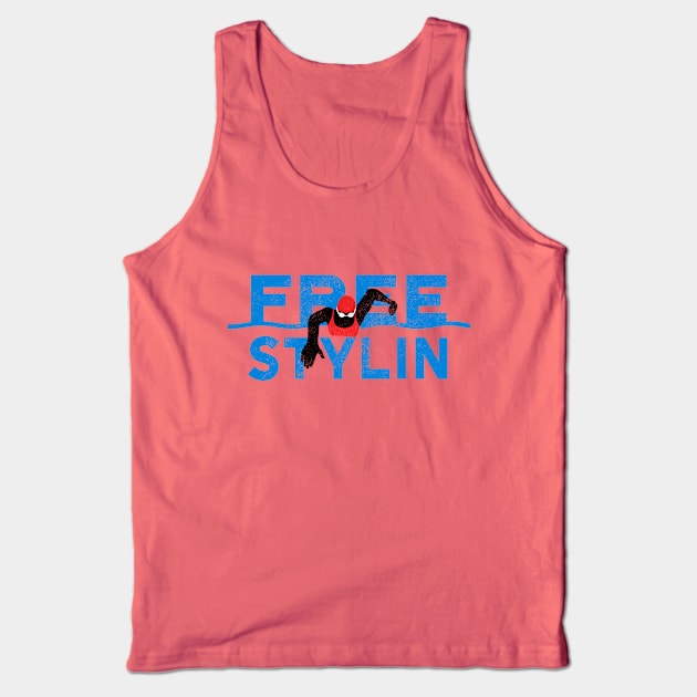 Freestylin Womens Swimming Tank Top by atomguy